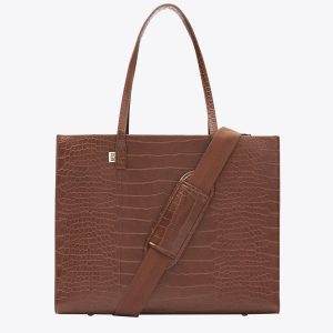 Resale The Large Work Tote in Maple Croc