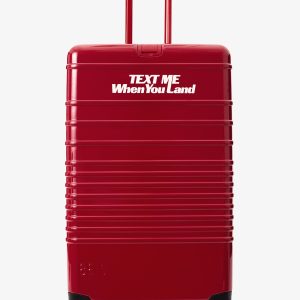 Resale The Large Check-In Roller in Text Me Red