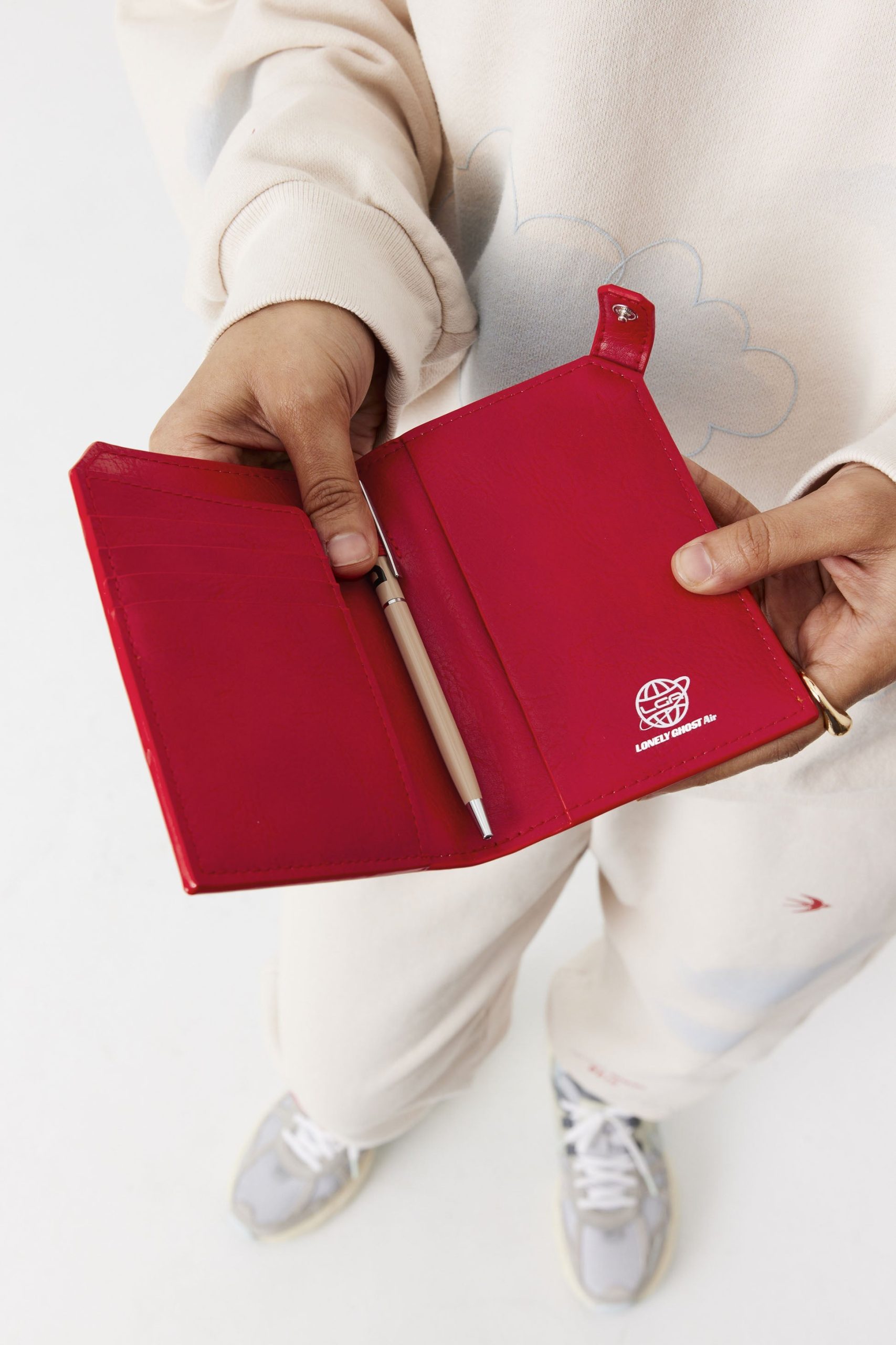 Resale The Passport & Luggage Tag Set in Text Me Red - Image 3