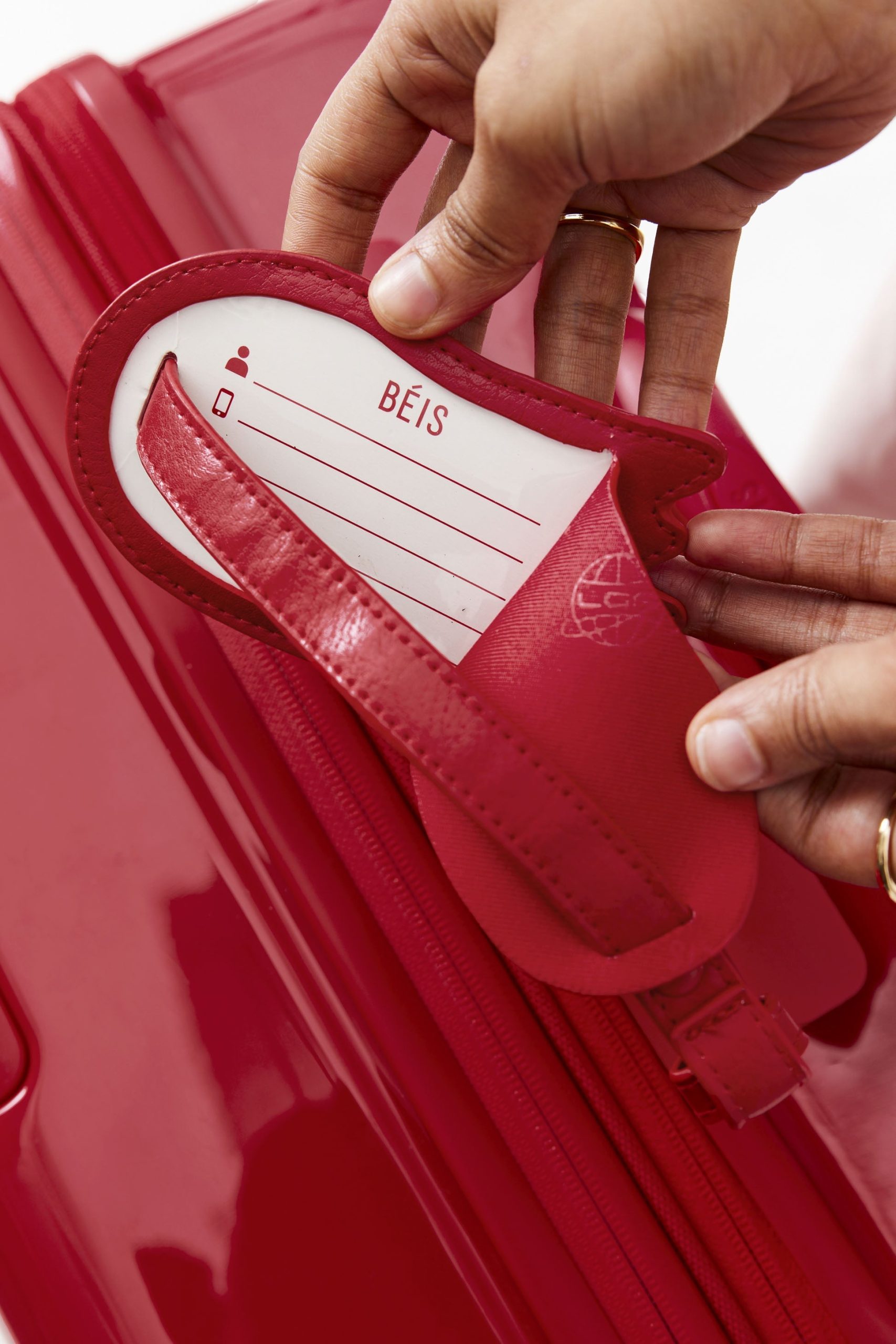 Resale The Passport & Luggage Tag Set in Text Me Red - Image 8