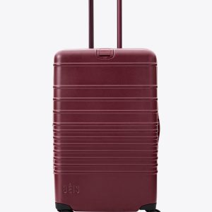 The Medium Check-In Roller in Burgundy
