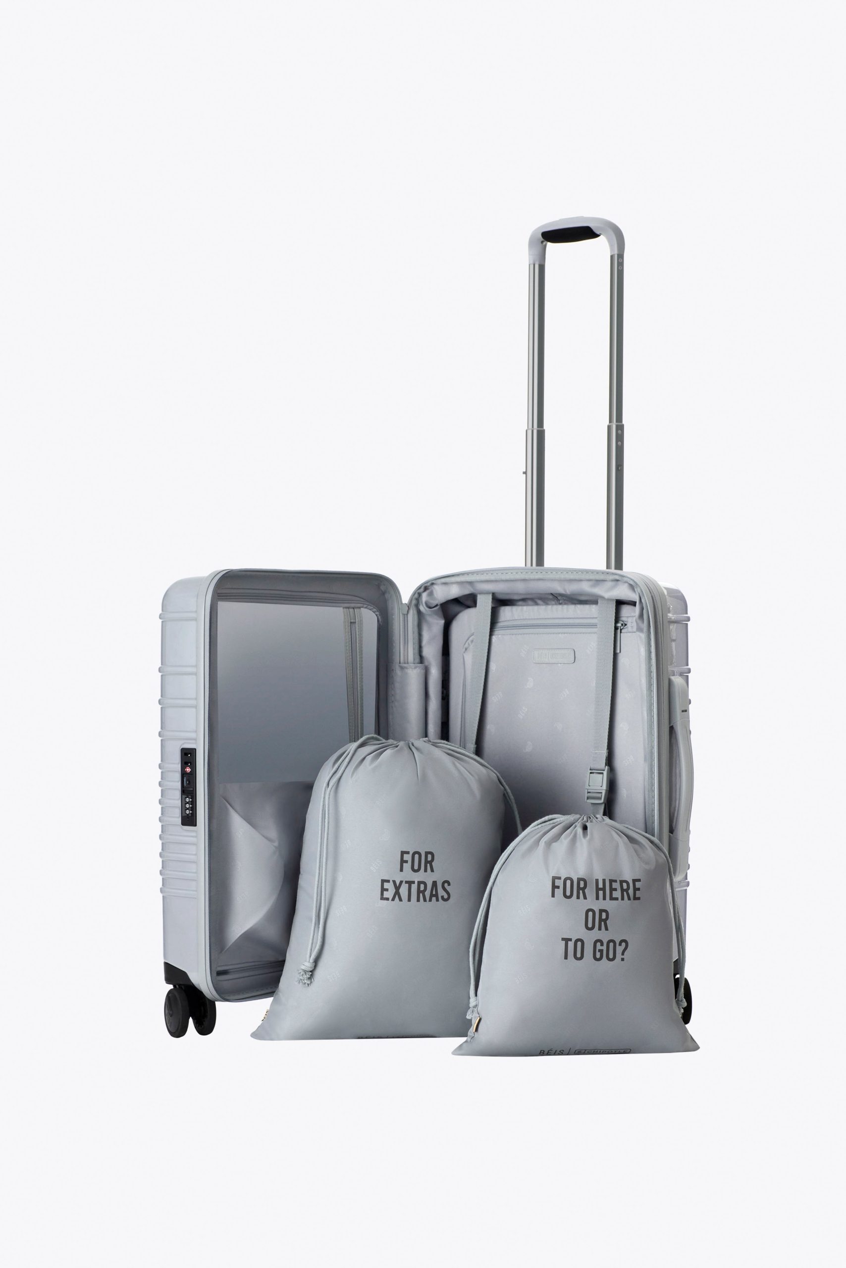BÉIS x Chipotle The Carry-On Roller in Glossy Foil - Image 5