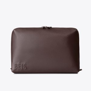 The Large Cosmetic Pouch in Espresso