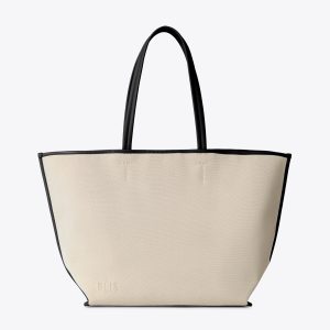 Personalized Canvas and Leather Tote