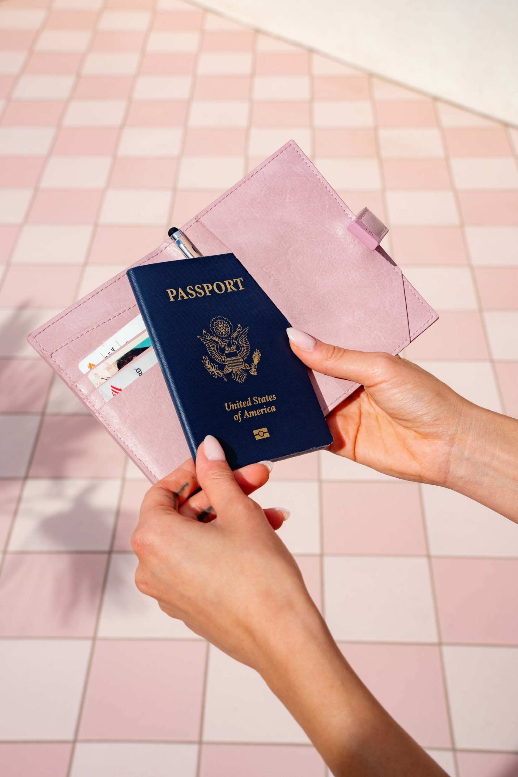 Resale The Passport & Luggage Tag Set in Atlas Pink - Image 6